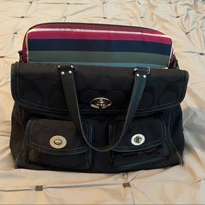 COACH Black Briefcase/Laptop Bag